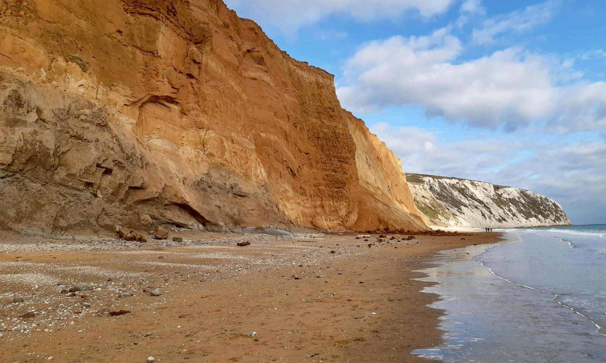 Isle of Wight cliffs and beach